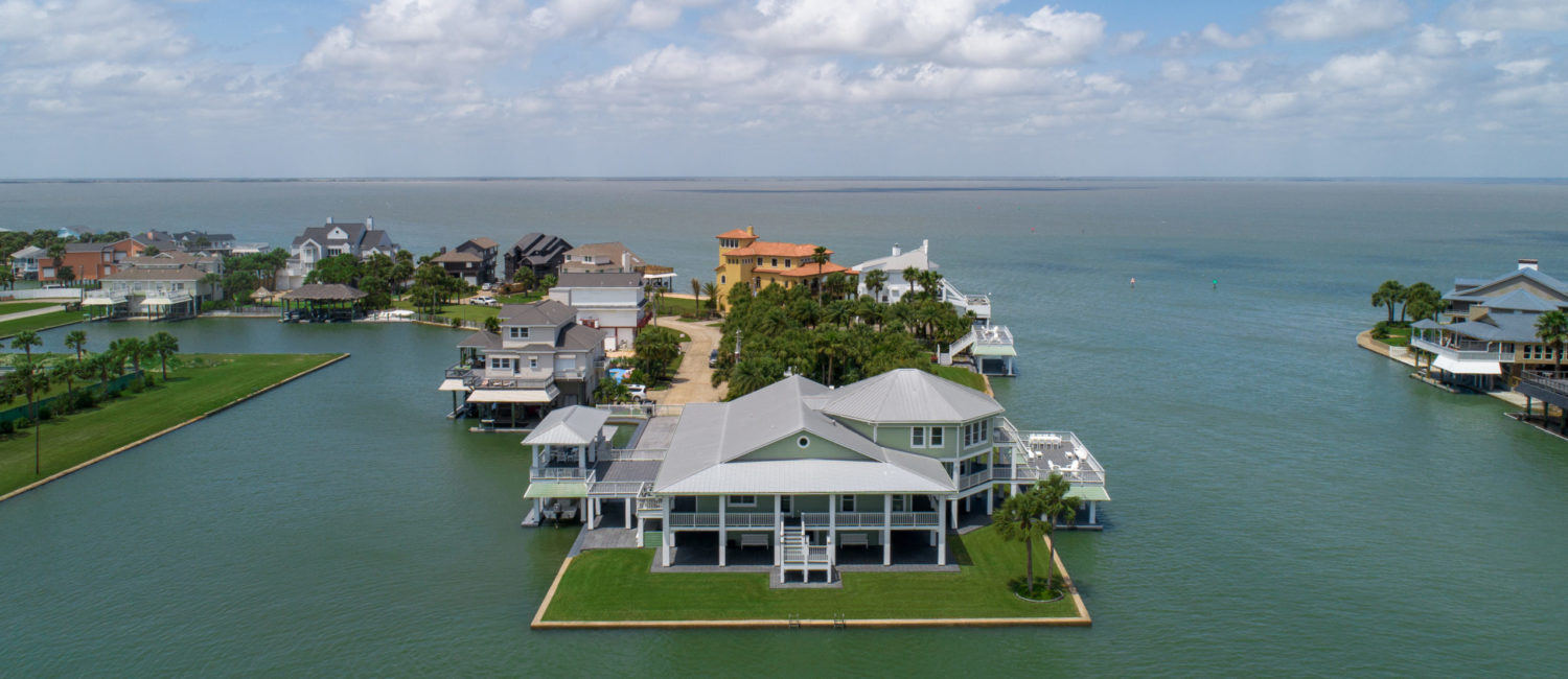 The former Jamaica Beach Yacht Club is transformed into a 5,713 square foot luxury property on the edge of West Galveston Bay (Photo by Sonya Bertolino for Douglas Elliman Realty)