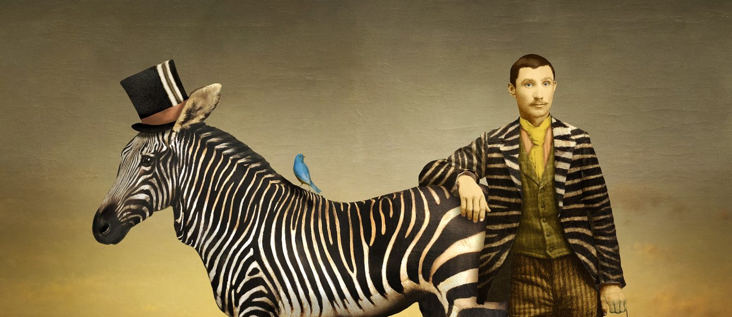 Maggie Taylor’s “In Good Company,” 2021, at Catherine Couturier Gallery (Courtesy the artist and Catherine Couturier Gallery)
