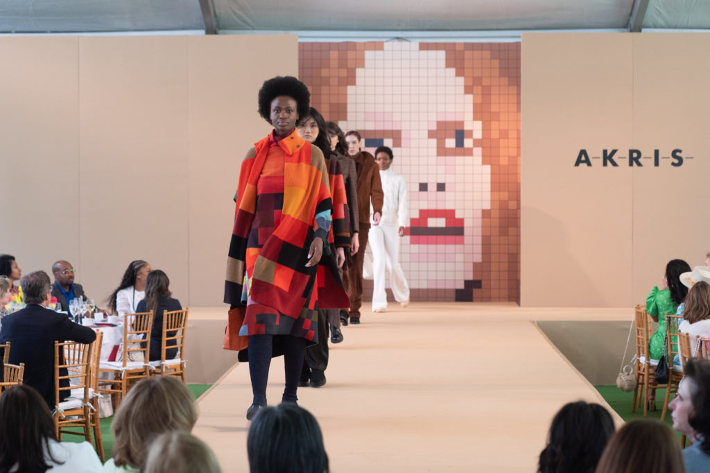 Akris Fall Collection 2022 fills the runway at the Bayou Bend Collection and Gardens benefit fashion show and luncheon. (Photo by Wilson Parish)