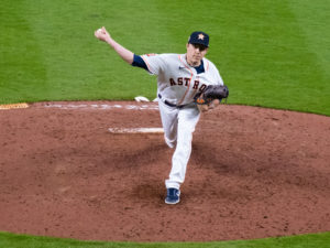 Houston Astros received their AL Championship rings before they faced the Los Angles Angels of Anaheim, Monday,