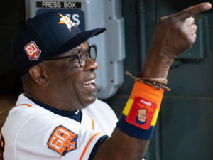 Houston Astros received their AL Championship rings before they faced the Los Angles Angels of Anaheim, Monday,