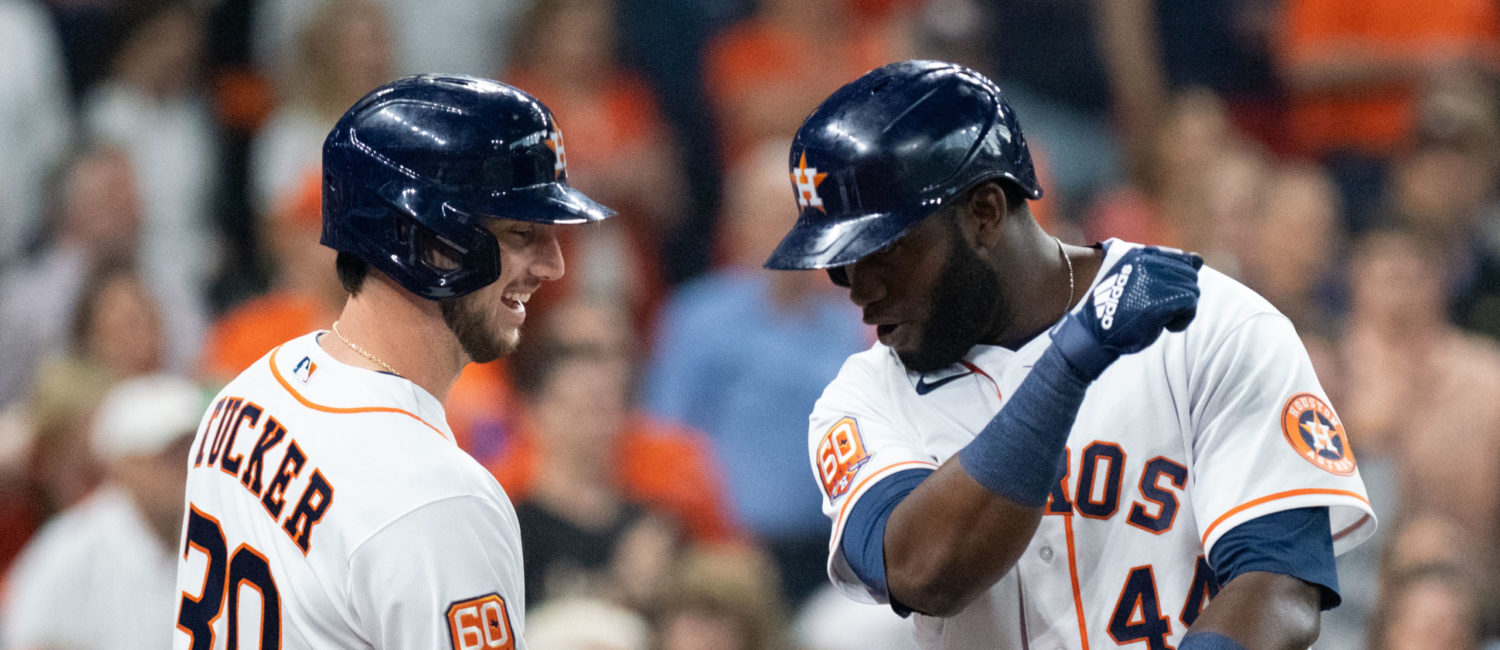 Kyle Tucker and Yordan Alvarez are the future and the present stars of an always evolving Houston Astros franchise under Jim Crane. (Photo by F. Carter Smith)