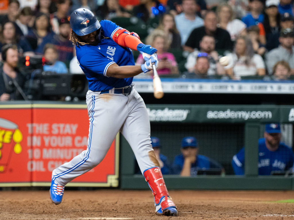 Vladimir Guerrero Jr. may be the most fearsome hitter in the American League. (Photo by F. Carter Smith)