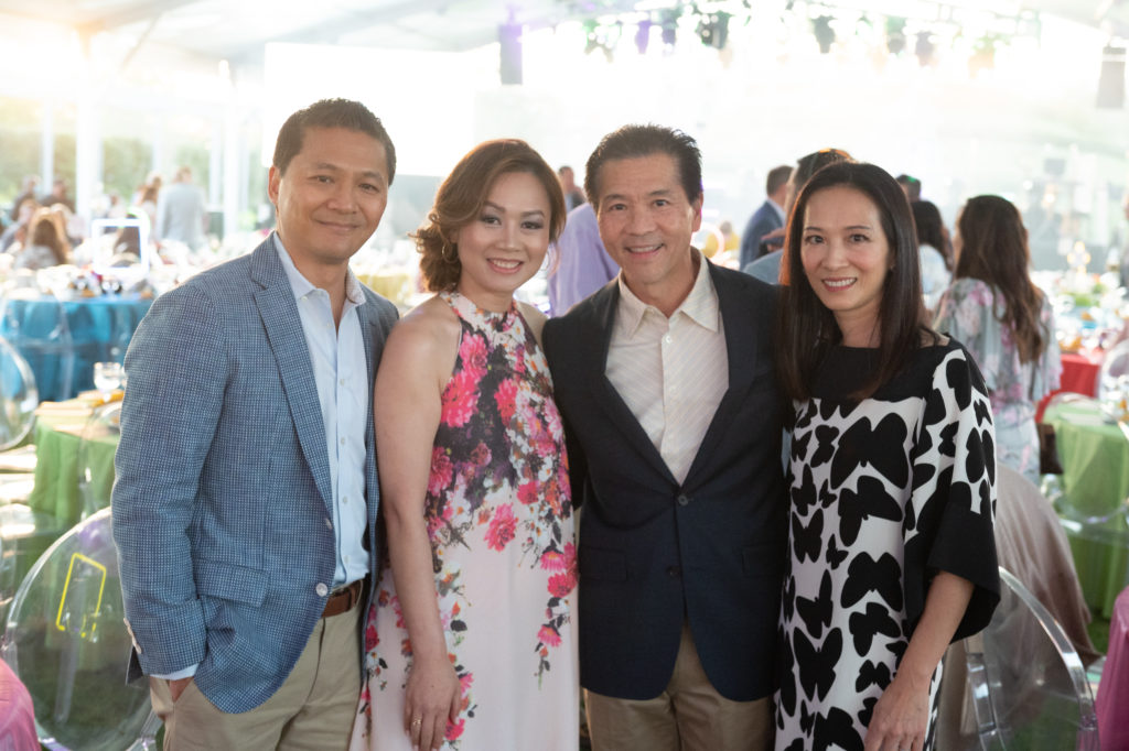 Allen Tseng, Sarah Huynh, James & Leashanne Guo at Memorial Hermann's Light it Up evening (Photo by Wilson Parish)