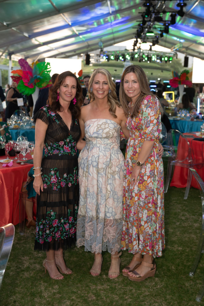 Dominique Sage, Heather Halaska, Georgia Harmon  at Memorial Hermann's Light it Up evening (Photo by Wilson Parish)