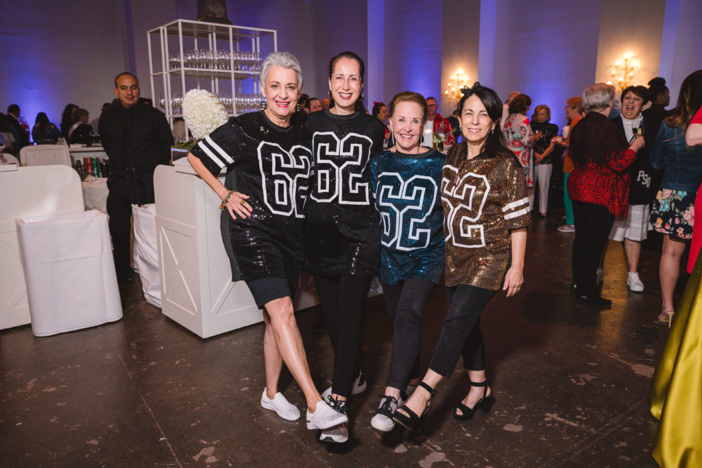 Diann Lewter, Mandy LeBlanc, Robin Reed, Cathy Blum at the Camp for All homecoming-themed gala (Photo by Johnny Than)