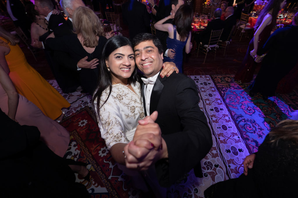 Drs. Ishwaria & Vivek Subbiah at the Houston Grand Opera Ball at Wortham Theater Center (Photo by Wilson Parish)
