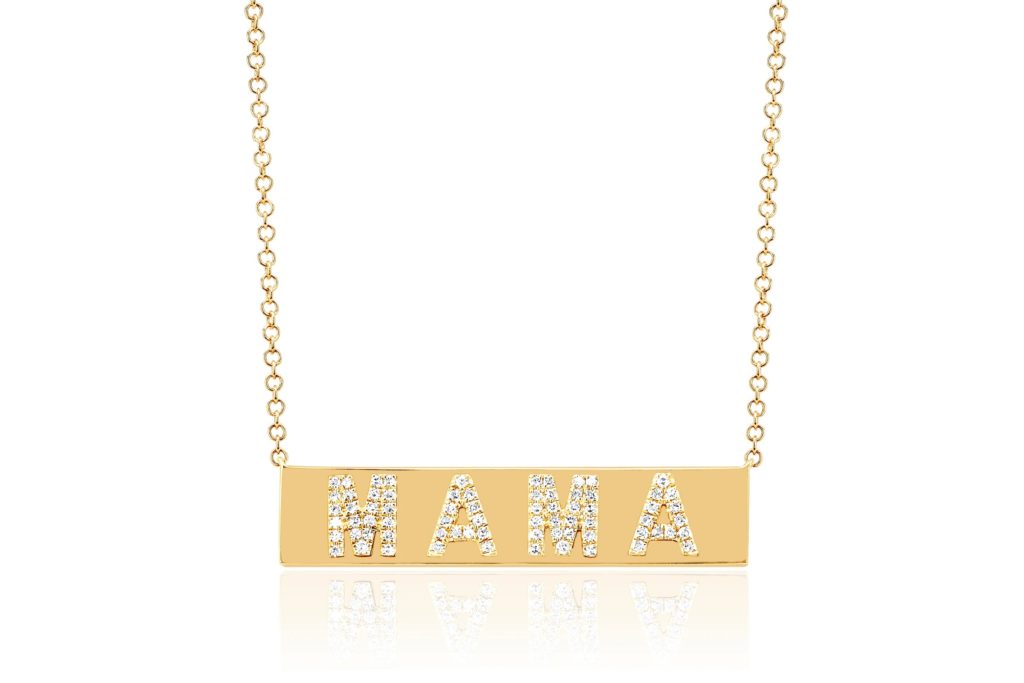 MARKET EF Collection Diamond Nameplate Mama Necklace ($1,495)
