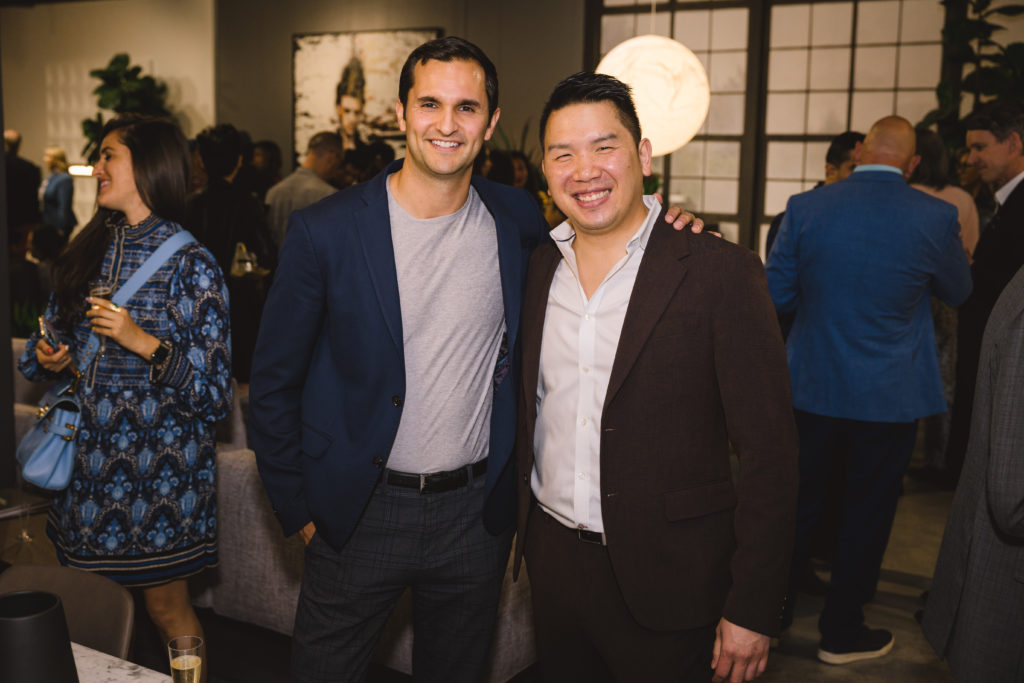Eddie Massa, Michael Vo at the kick-off for the CAMH Gala and Art Auction (Photo by Johnny Than) 