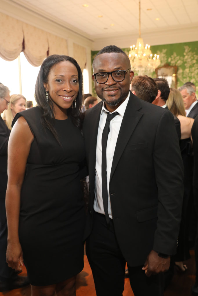 Emeka & Uche Ndefo at the Broach Foundation dinner. (Photo by Priscilla Dickson)