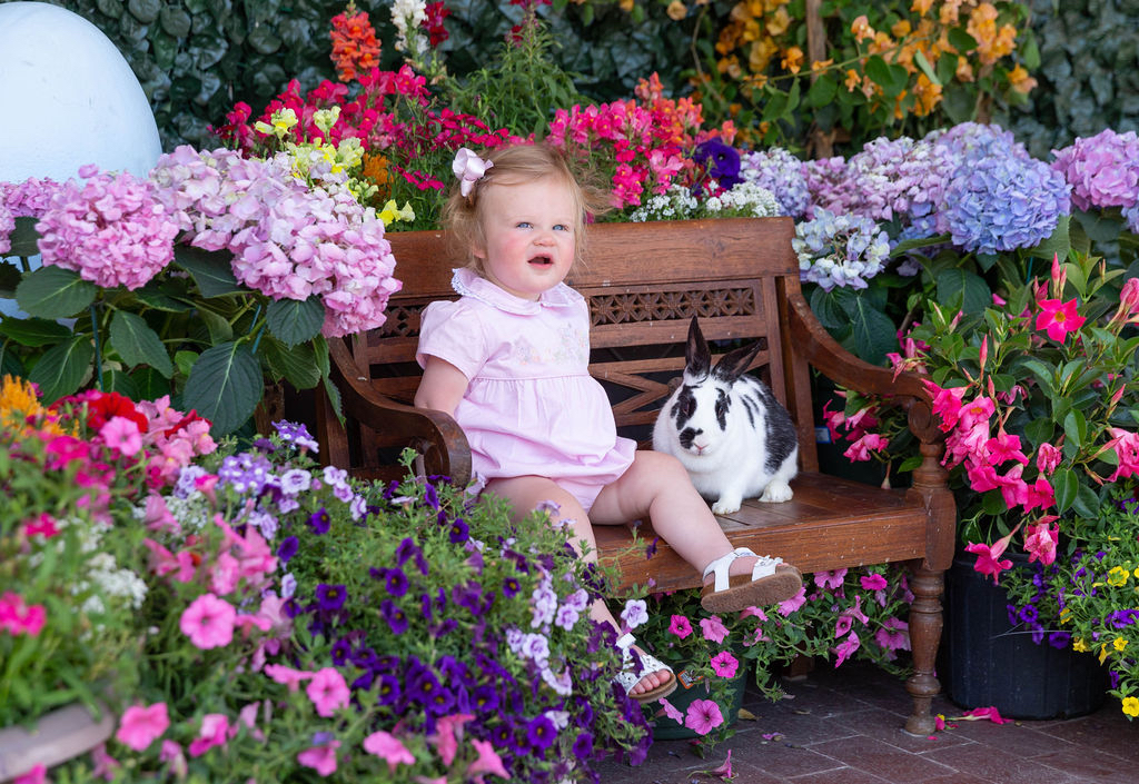 Babes and bunnies.  (Photo by Grant Miller)