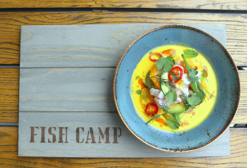 Gulf Snapper Crudo at Goode Co. Fish Camp (Photo by Paula Murphy)
