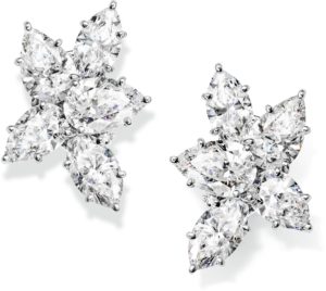 Harry Winston Cluster Earrings
