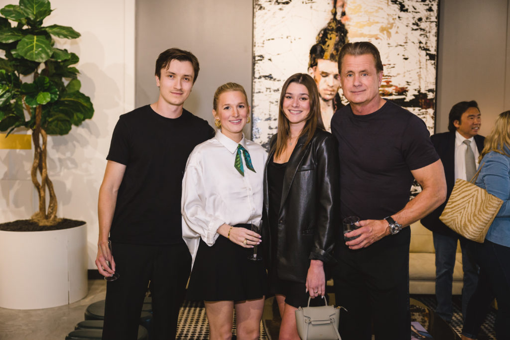 Hans Christie, Abigail Henningsen, Ally Ondarza, Ken Christie at the kick-off for the CAMH Gala and Art Auction (Photo by Johnny Than) 