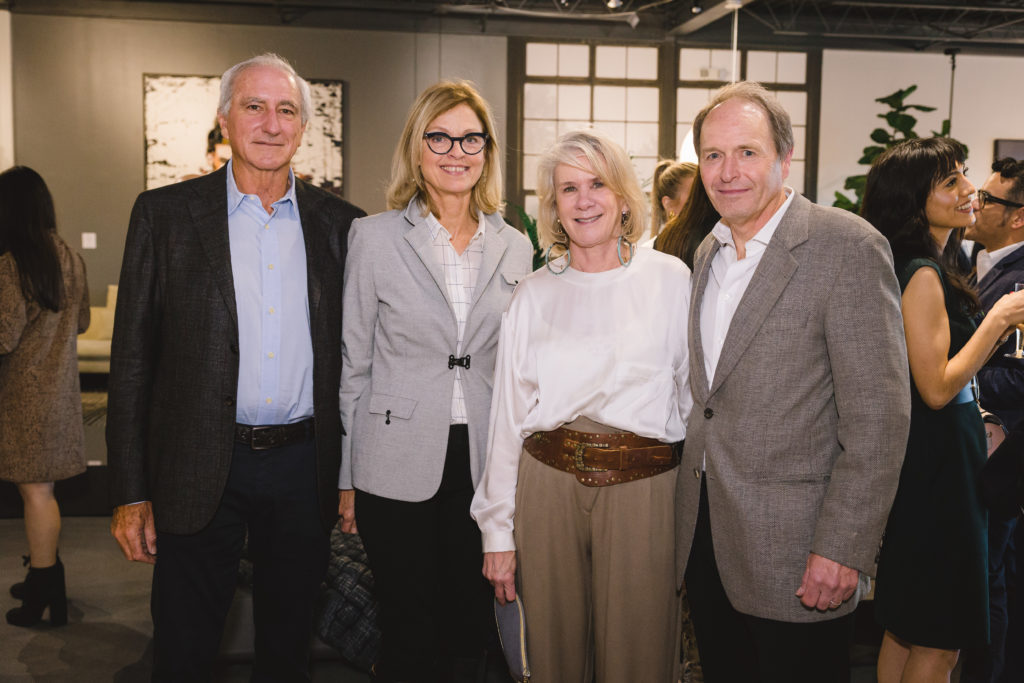 Howard & Beverly Robinson, Mary & Marcel Barone at the kick-off for the CAMH Gala and Art Auction (Photo by Johnny Than) 