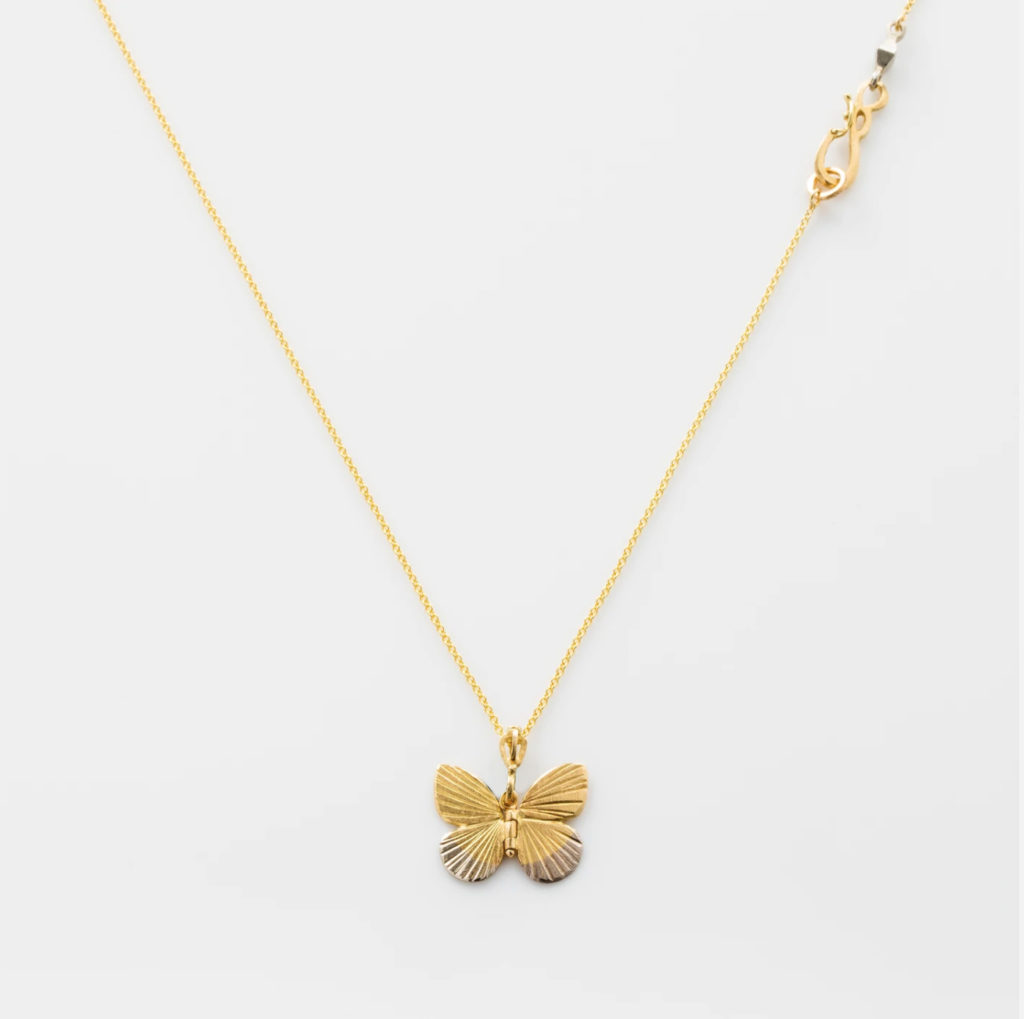 The Conservatory on Two Baby Asterope 18K Yellow Gold + 18K White Gold Chain Necklace ($1,950)