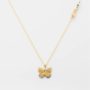 The Conservatory on Two Baby Asterope 18K Yellow Gold + 18K White Gold Chain Necklace