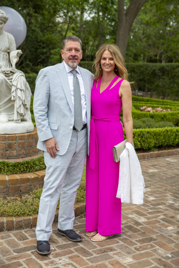 Jim & Amy Miller at the Bayou Bend Garden Party (Photo by Jenny Antill)