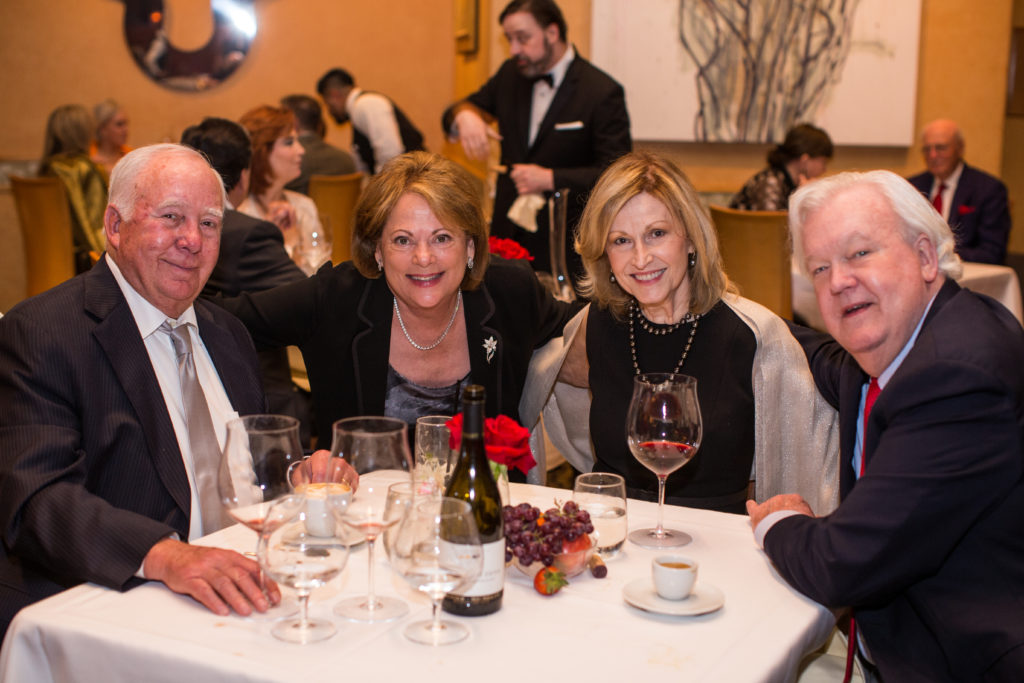 Julian & Janeen Fertitta and frieds at the Tony Vallone Day in Houston dinner celebration (Photo by Andrew Hemingway)