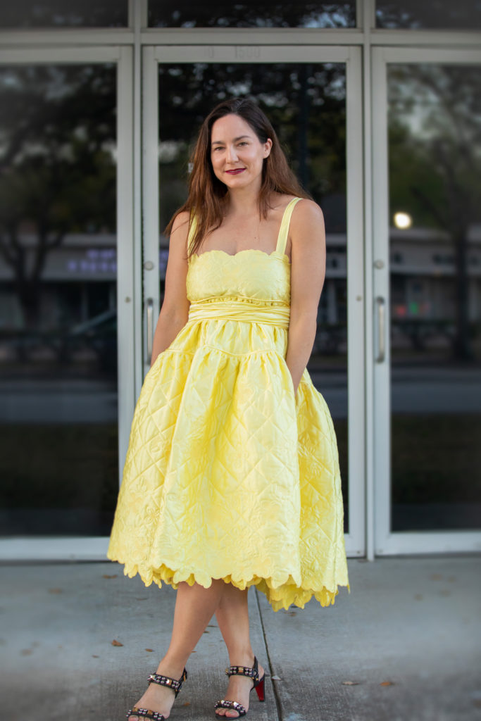 Kelly Barnhart at the Studio Menil Fun & Games evening (Photo by Miroma Photography)