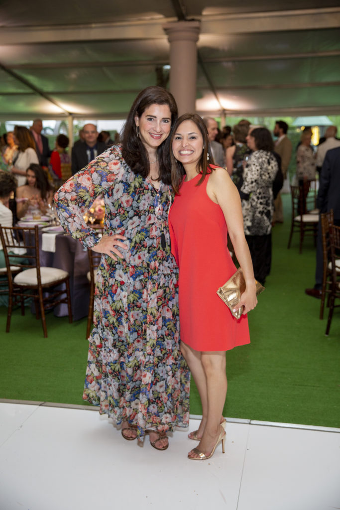 Megan Pallister, Vivian VandenBout at the Bayou Bend Garden Party (Photo by Jenny Antill)