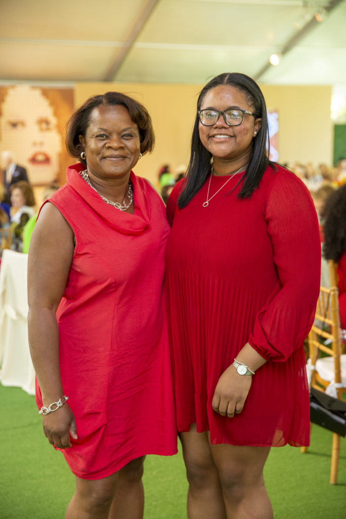 Merinda Watkins-Martin, Elizabeth Martin at the Bayou Bend Collection and Gardens fashion show luncheon (Photo by Jenny Antill)