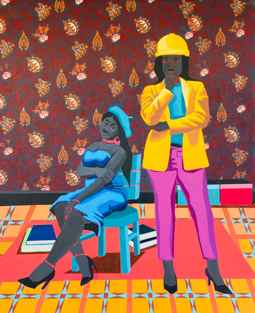 Tafadzwa Tega’s "Vatengesi," 2021, at Mimmo Scognamiglio.