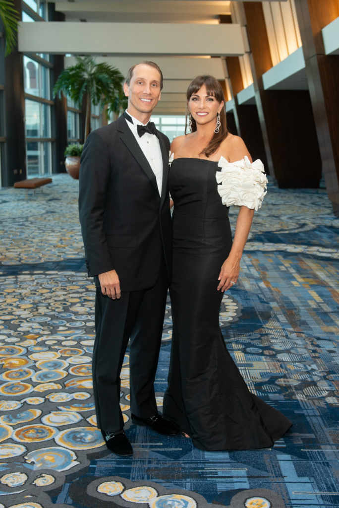 Nick & Beth Zdeblick, 2021 Women of Distinction honoree, at the 2022 Winter Ball (Photo by  Jacob Power)