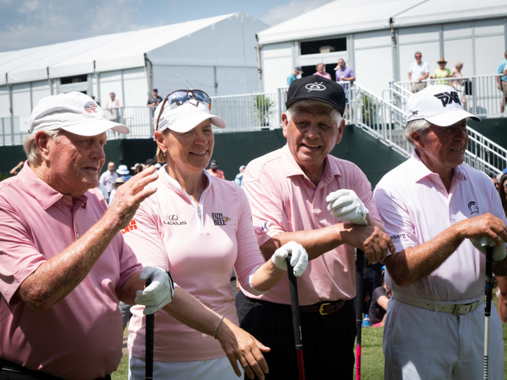World Golf Hall of Famers Jack Nicklaus, Annika Sorenstam, Lee Trevino and Gary Player gave this Champions Tour event plenty of legendary star power. (Photo by F. Carter Smith)