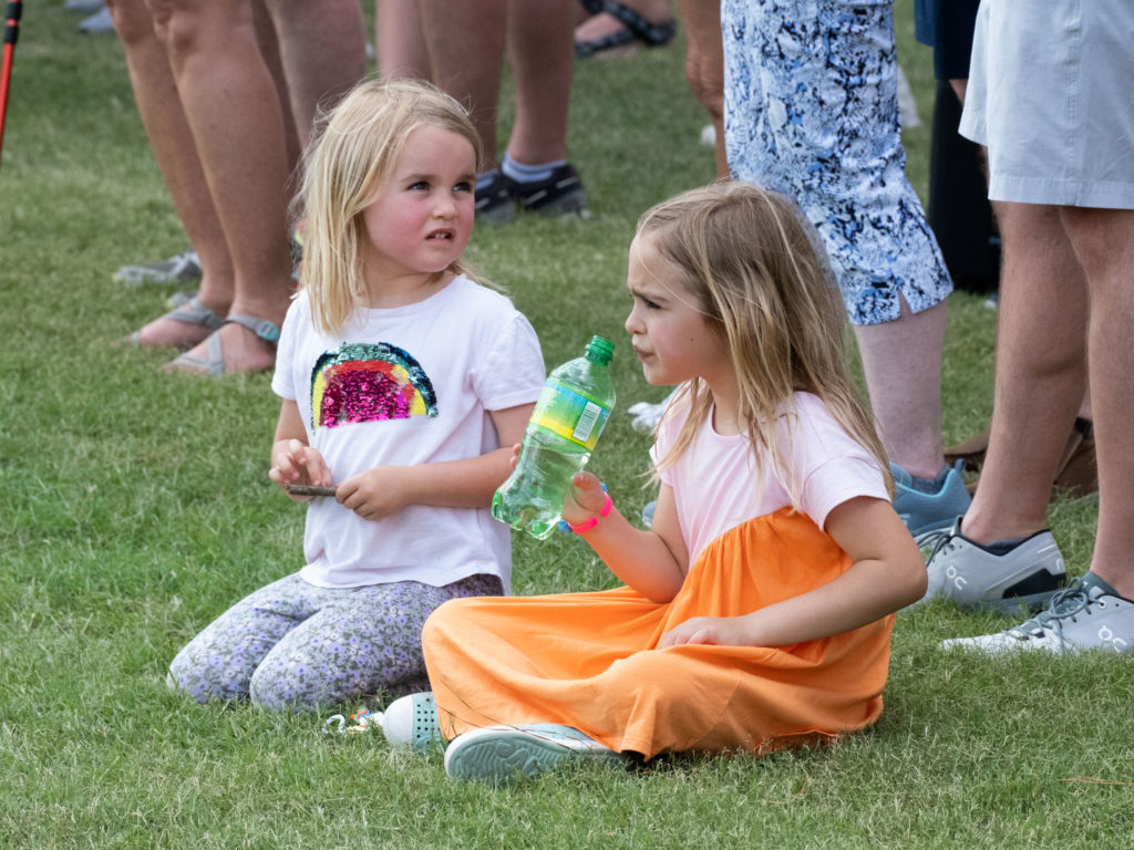 Plenty of young girls took in this golf action. (Photo by F. Carter Smith)