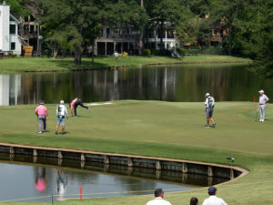 World Golf Hall of Famers Jack Nicklaus, Gary Player, Lee Trevino and Anika Sorenstam teamed up Saturday at The Woodlands TPC Course, after the the Insperity Invitational on the PGA Tour Champions