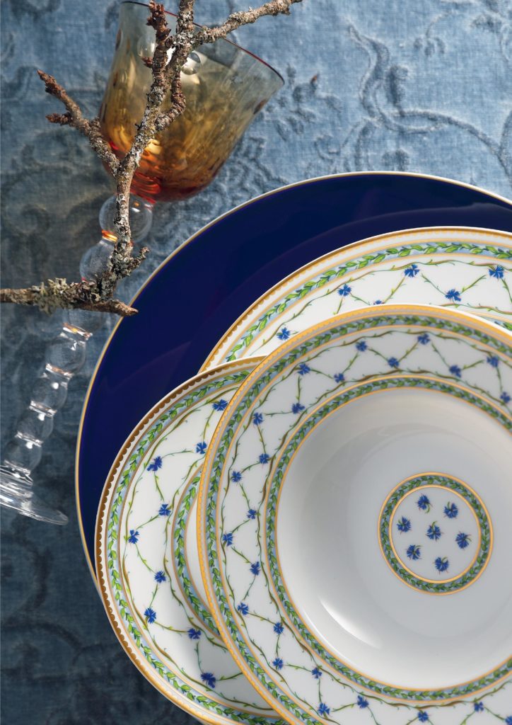 Raynaud Allee by Limoges is both floral and geometric all at once.