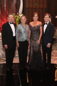Playwright Larry Wright with wife Roberta and Event Chairs Christina and Steve Morse (Photo by Priscilla Dickson)