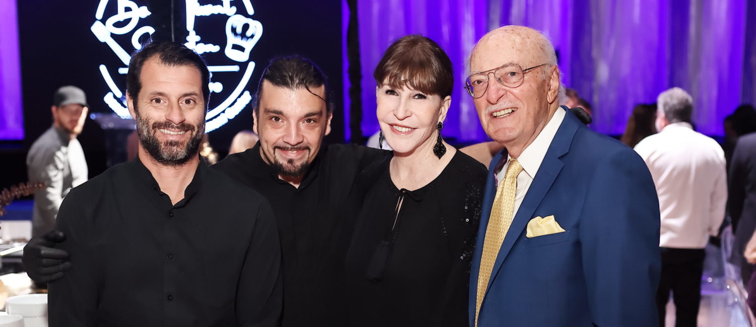 Concura owner Alessio Ricci and chef Angelo Cuppone, honorees Shelby Hodge & Shafik Rifaat at the Youth Development Center Bon Vivant dinner held at the 713 Music Hall at The Post (Photo by Quy Tran)