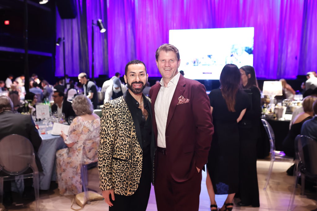 Fady Armanious, Bill Baldwin at the Bon Vivant dinner (Photo by Quy Tran)