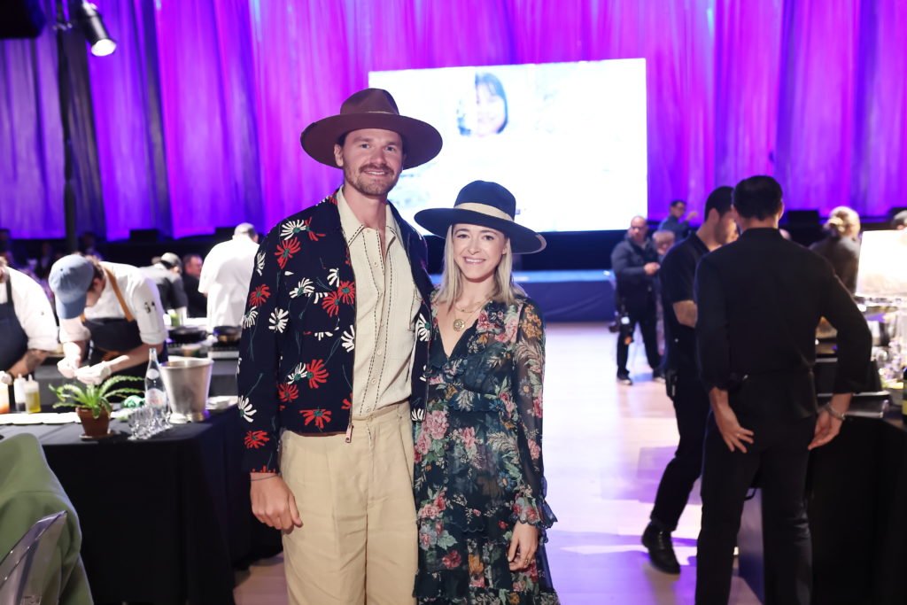 Tyler Hays Wild & Teressa Foglia at the Bon Vivant dinner (Photo by Quy Tran)