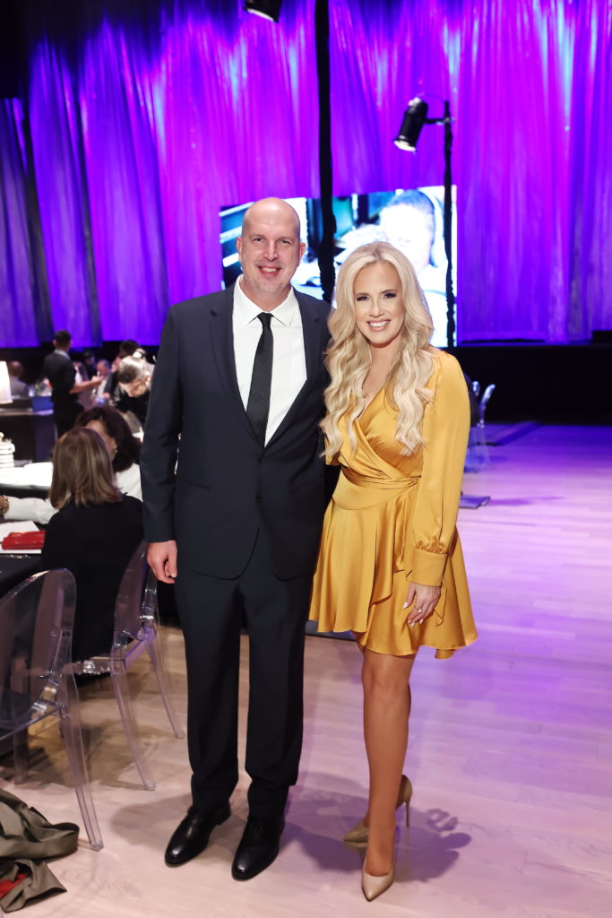 Youth Development Center executive director Jason Skaer, YDC board member and dinner cohost Kristen Barley  (Photo by Quy Tran)