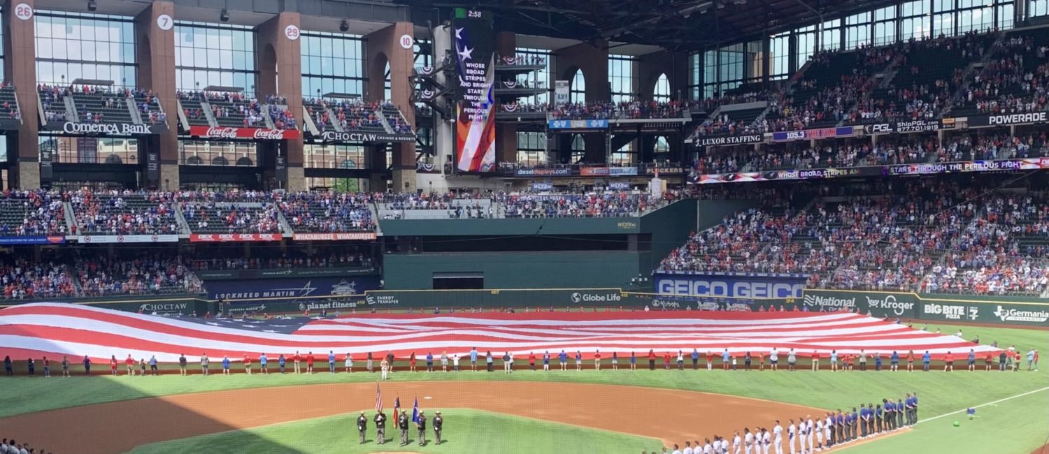 Rangers – Opening Day at Globe Life Field kicks off the 2022 season. Photo by Jack Yarid.