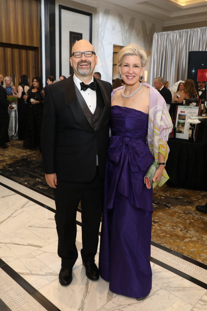 Rob Melrose, Clayton Erikson at the Alley Theatre 75th anniversary gala (Photo by Priscilla Dickson)