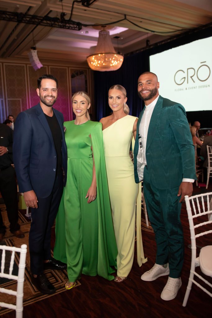Scott Everett, Brittney Everett, Natalie Buffet, Dak Prescott (Photo by Tamytha Cameron and Thomas Garza)