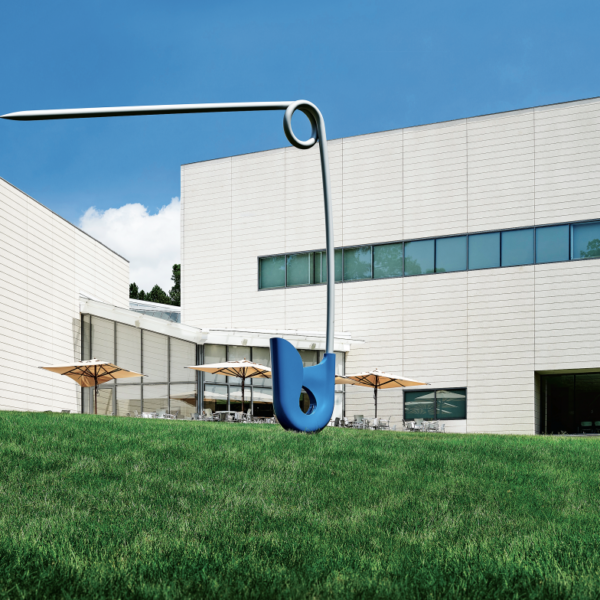 Claes Oldenburg and Coosje van Bruggen’s Corridor Pin, Blue, 1999