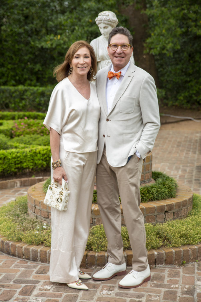 Soraya & Scott McClelland at the Bayou Bend Garden Party (Photo by Jenny Antill)