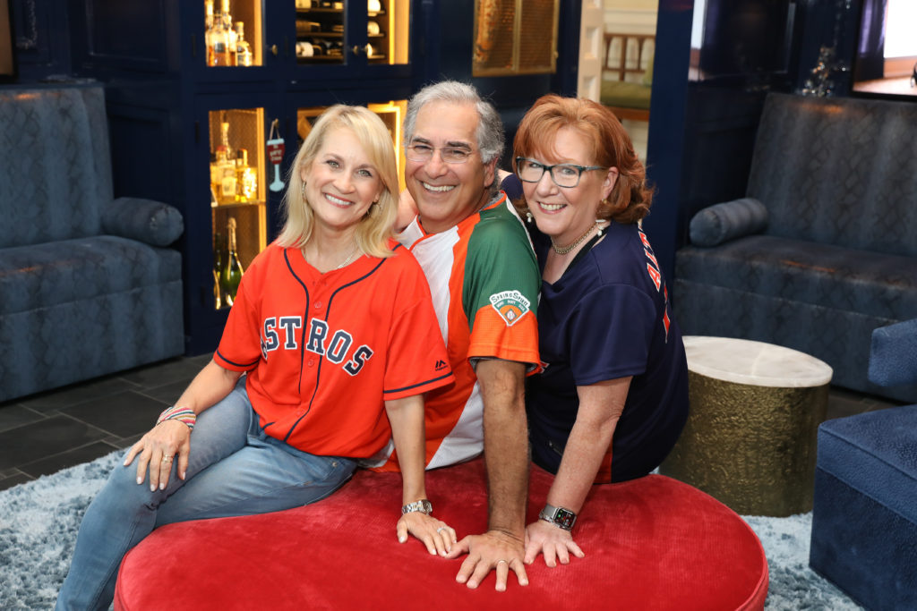 SpringSpirit founders Melissa & Kenny Baldwin, event hostess Peggy Kostial at The Friends of SpringSpirit fundraiser (Photo by Priscilla Dickson)