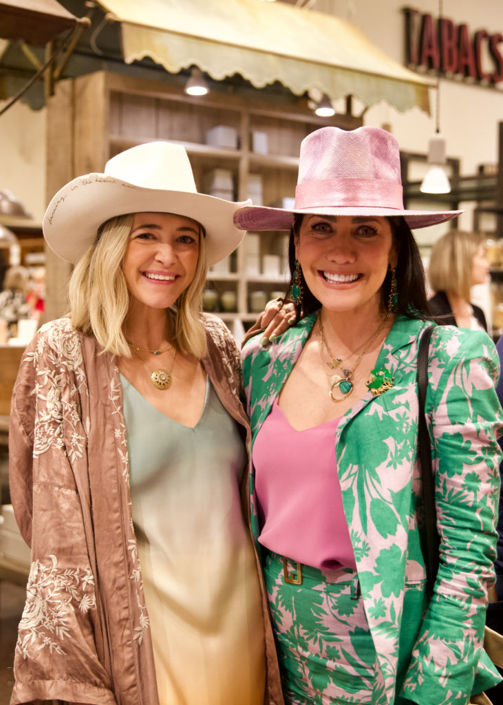Hat designer Teressa Foglia, Tiffany Halik at the American Heart Association 'Shop With Heart" launch at Kuhl-Linscomb. (Photo by Painted Peacock Photography)