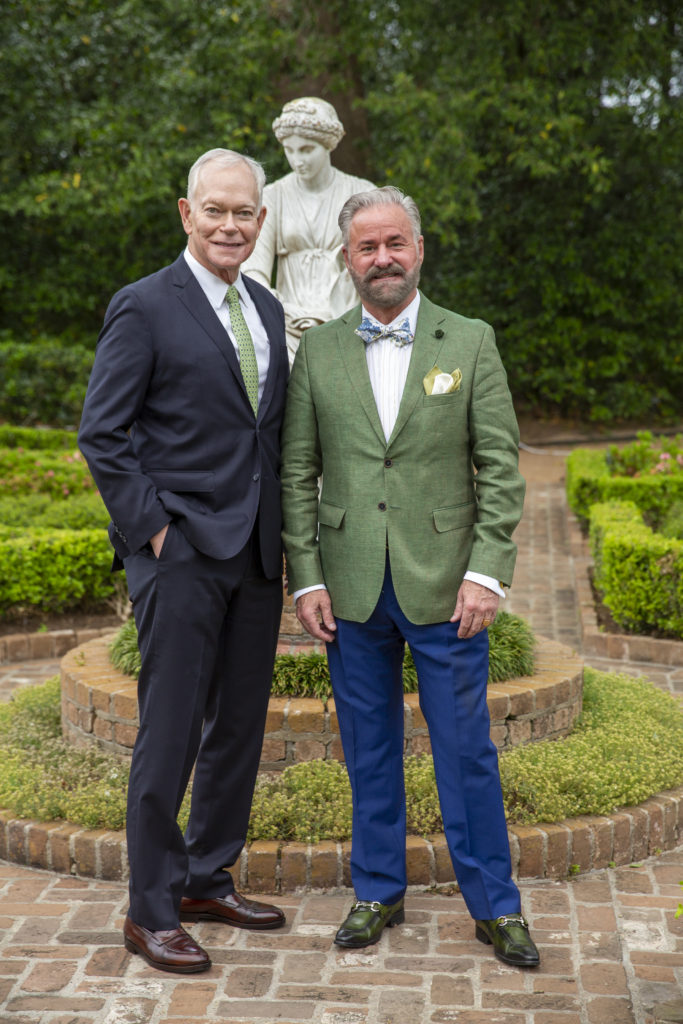 Jay Jones & Terry Wayne Jones at the Bayou Bend Garden Party (Photo by Jenny Antill)