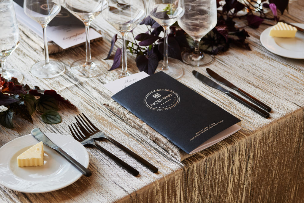 A glimpse at the tablescape details  (Photo by Jonathan Zizzo)