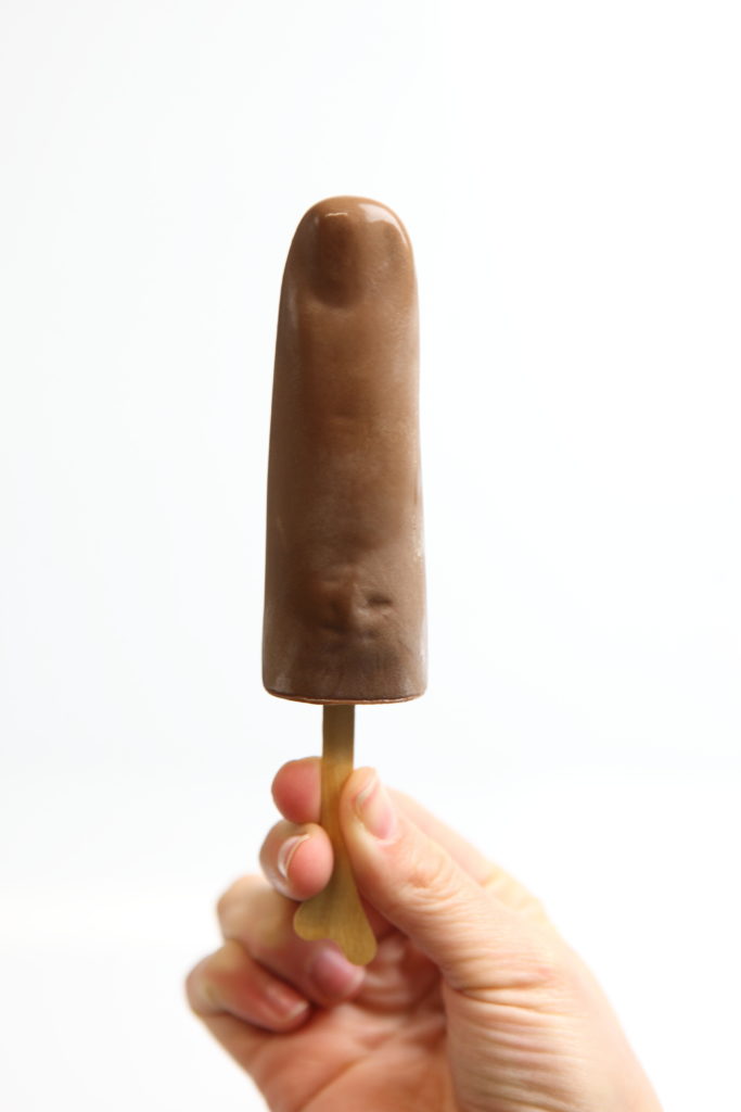 The cheeky popsicles designs at Rocambolesc include one shaped like a finger.