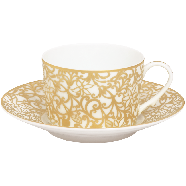 Madison Raynaud Salamanque Gold Teacup ($118) and Saucer ($63)