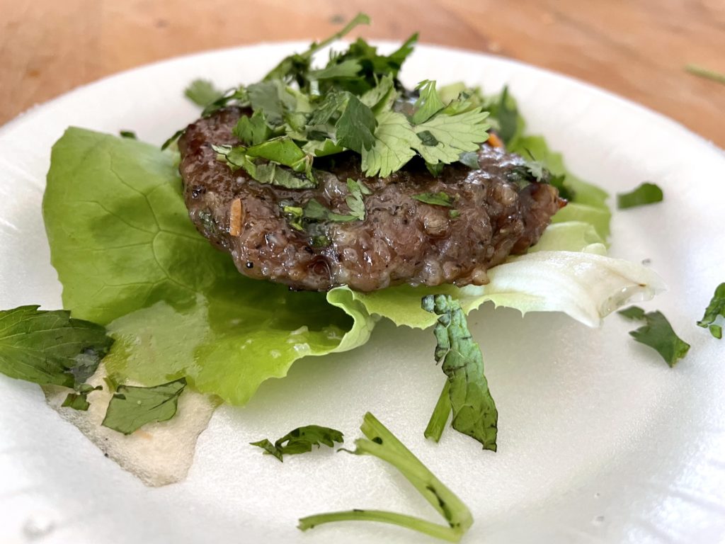 Malai Kitchen's Thai meat patty. Photo by Courtney Dabney.