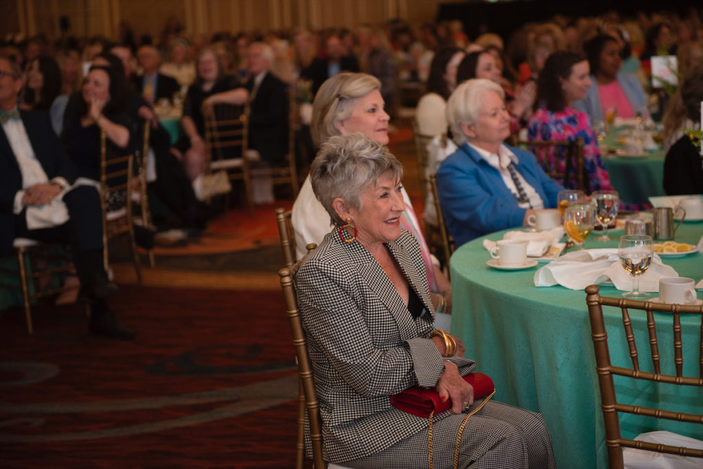 Candid photo from the Junior League of Dallas Centennial Milestones  Luncheon. (Photo by Tamytha Cameron)